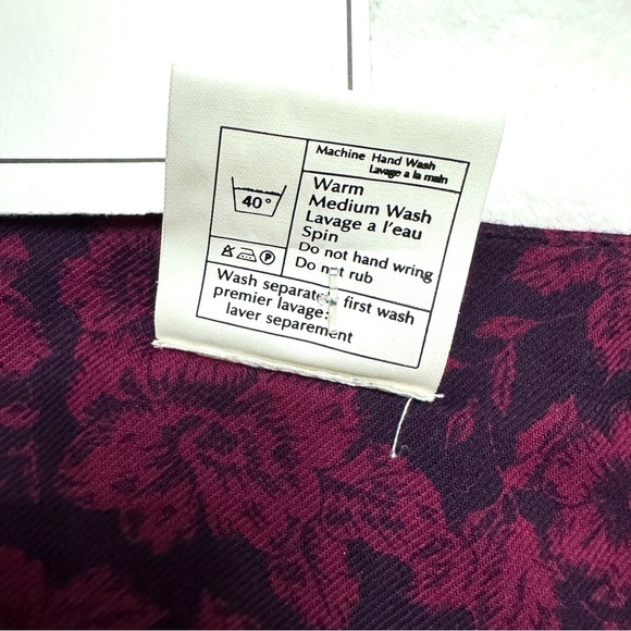 Laura Ashley Vintage 80s Floral Dress Peasant sz 12 - 10 Made in USA NWT - Picture 6 of 11